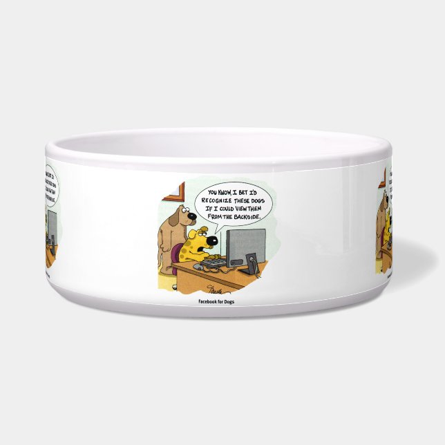 Facebook for Dogs Bowl (Front)