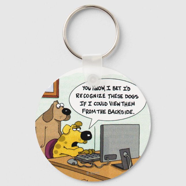 Facebook for Dogs Keychain (Front)