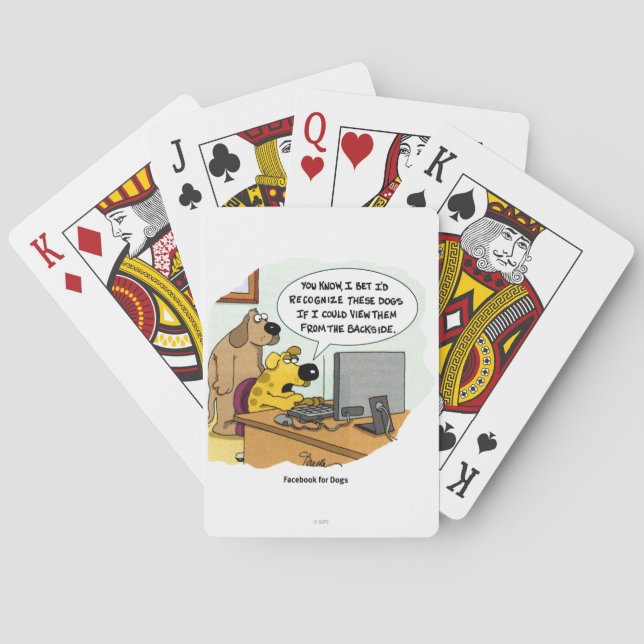 Facebook for Dogs Poker Cards (Back)