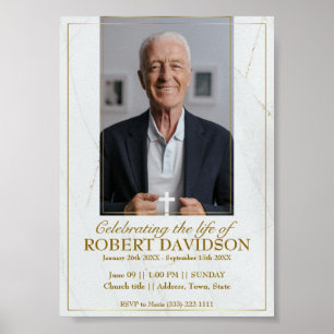 Facebook Funeral Announcement Instant Download Poster