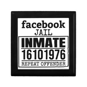 Facebook Jail Inmate Repeat Offender Gift Box