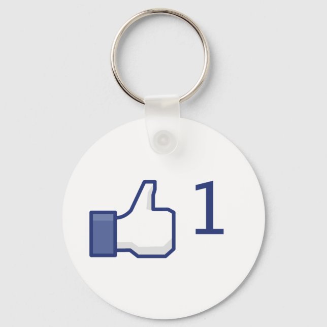 facebook like button keychain (Front)