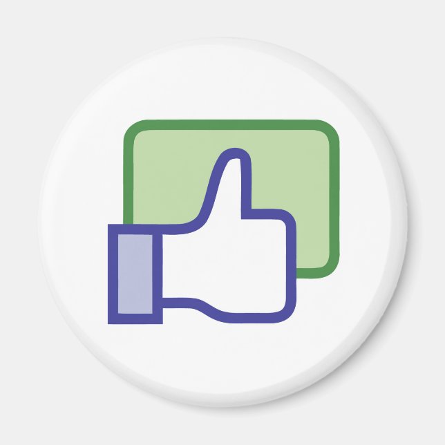 Facebook Like Button Magnet (Front)