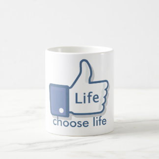 Facebook Like Life Thumbs-Up Coffee Mug