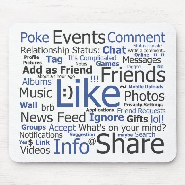 Facebook Mouse Pad (Front)