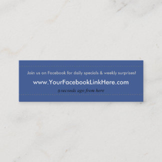Facebook Profile Business Card *Specials blu