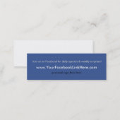 Facebook Profile Business Card *Specials blu (Front/Back)
