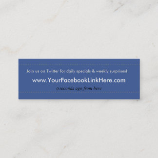 Facebook Profile Business Card *Specials blu