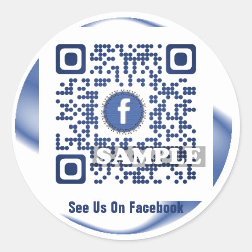 Facebook QR Code Sticker Template Net2tag QR539