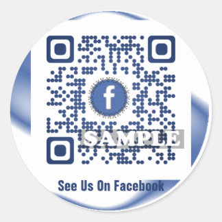 Facebook QR Code Sticker (Template Net2tag QR#539)