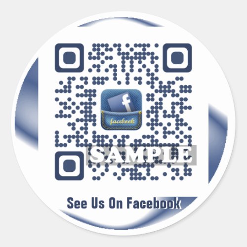 Facebook QR Code Sticker Template Net2tag QR540