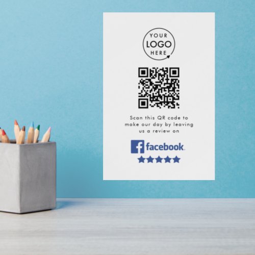 Facebook Reviews  Business Review Link QR Code Wall Decal