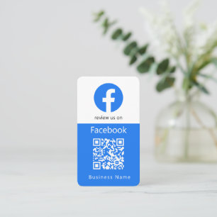 Facebook Reviews   Business Review Us QR Code Card