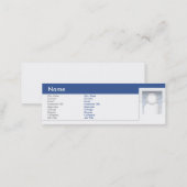 Facebook - Skinny Mini Business Card (Front/Back)
