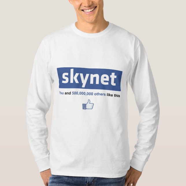 Facebook - Skynet T-Shirt (Front)