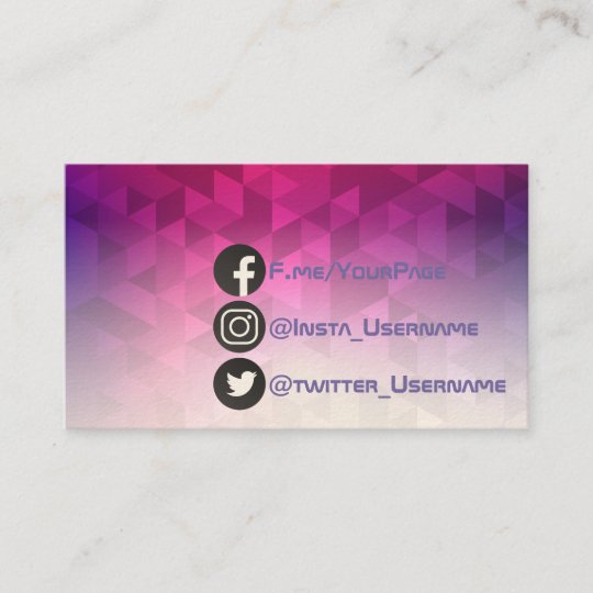 Instagram Logo Business Card Size