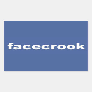 facecrook rectangular sticker