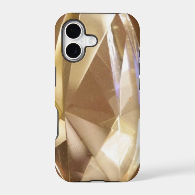 Faced Crystal Glasses Iphone Case (Back)