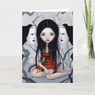 "Faceless Ghosts" Greeting Card