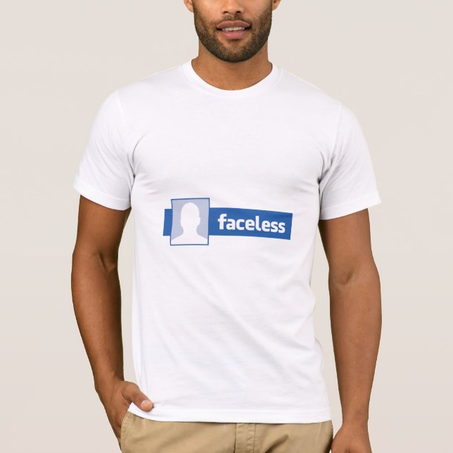 Faceless Man - Anonymous Profile Pic T-Shirt (Front)
