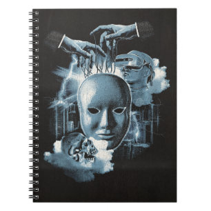 Faceless - Techno-Goth Streetwear Design Notebook