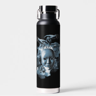 Faceless - Techno-Goth Streetwear Design Water Bottle