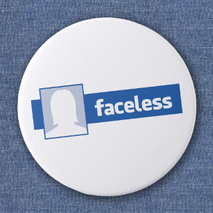 Faceless Woman - Anonymous Profile Pic Button