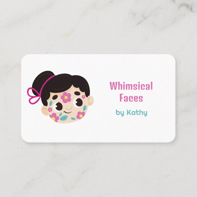 Facepainter Business Card (Front)