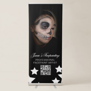 Facepainter Clown Children's Party Rental Business Retractable Banner