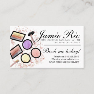 Facepainter Facepainting Body Artist Painter Business Card