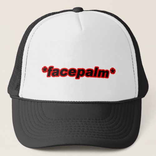 FacePalm 13 Trucker Hat