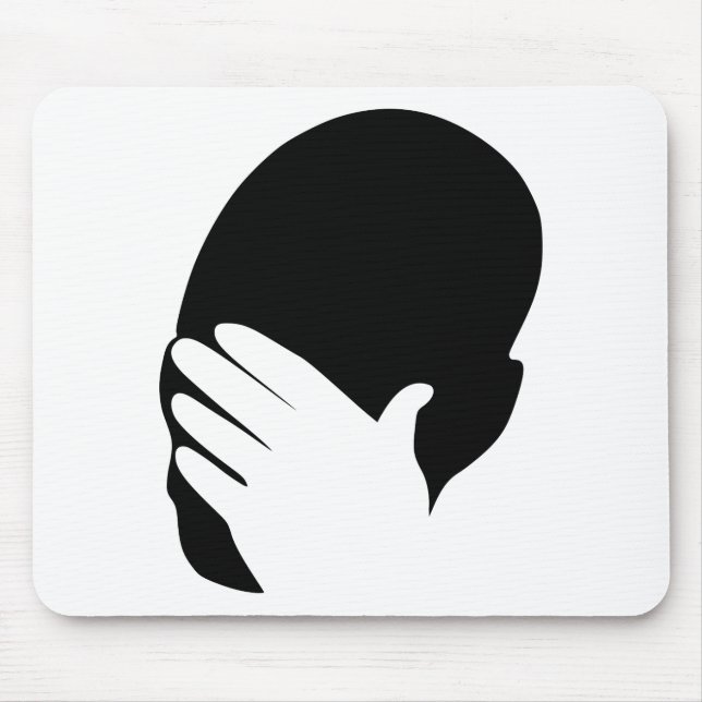 Facepalm meme mouse pad (Front)