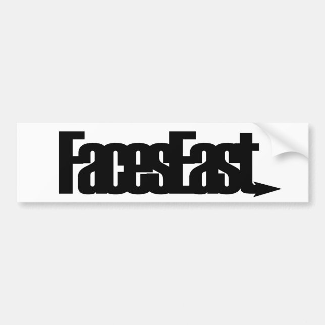 Faces East Logo Bumper Sticker (Front)