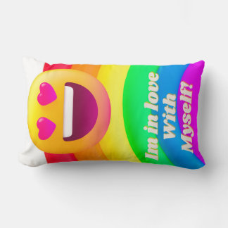 faces icons quotes lumbar pillow