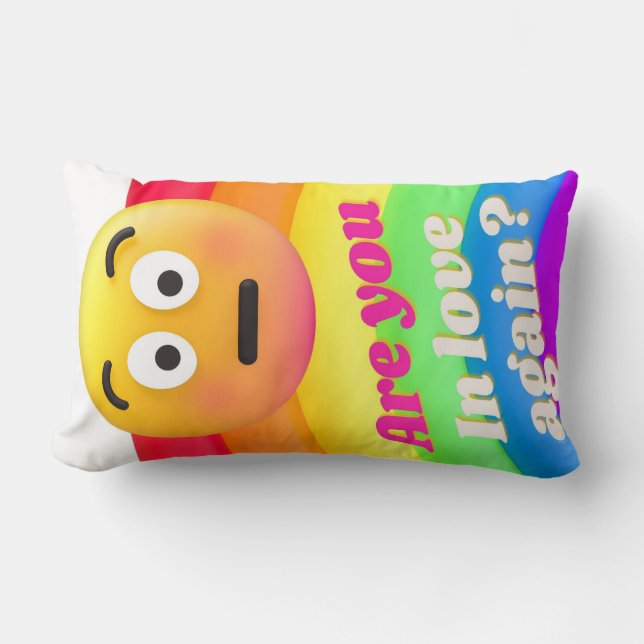 faces icons quotes lumbar pillow (Front)