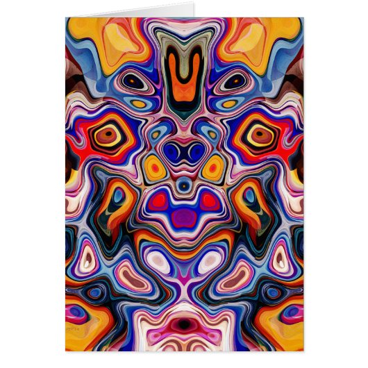 Faces In Abstract Shapes 3 Cards (Front)