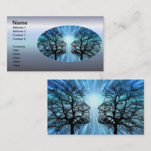 Faces in Trees Look Like Brain Nerves Business Card