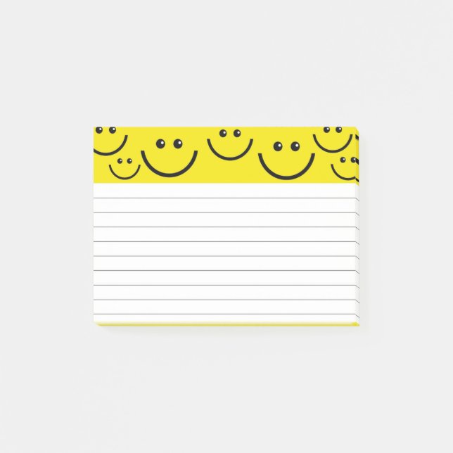 Faces, Lined Paper Post-it Notes (Front)