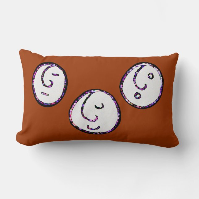 faces lumbar pillow (Front)