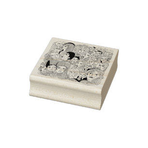 Faces of Art, Women in line style Rubber Stamp