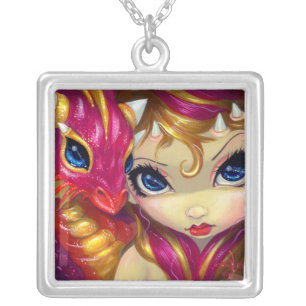 Faces of Faery #118 NECKLACE dragon fairy