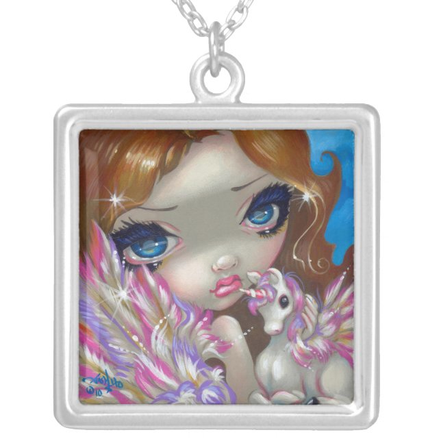 Faces of Faery 136 NECKLACE unicorn fairy (Front)