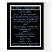 Faces Of Goodbye – Restrained Desire Azure Cards (Inside (Left))