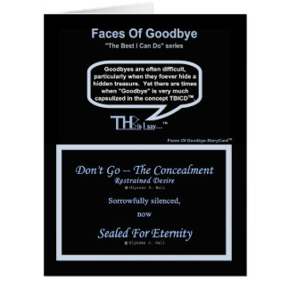 Faces Of Goodbye – Restrained Desire Azure Cards