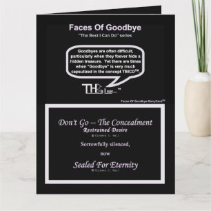 Faces Of Goodbye — Restrained Desire Lavender Card