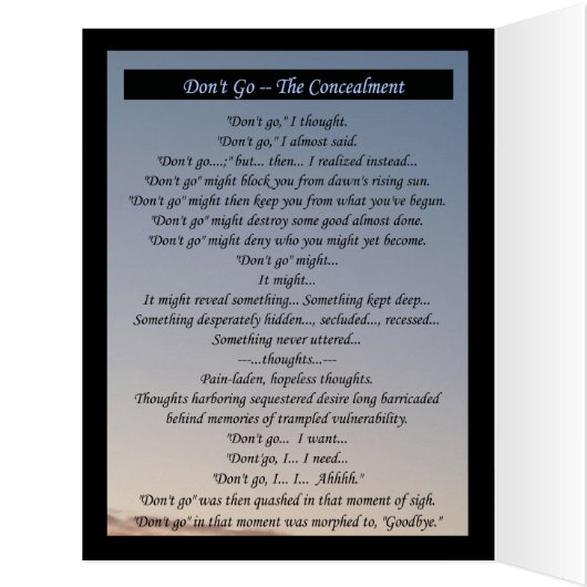 Faces Of Goodbye – Sequestered Desire Azure (Inside (Left))