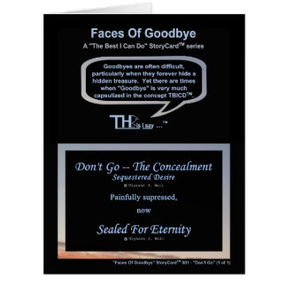 Faces Of Goodbye – Sequestered Desire Azure Cards