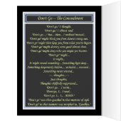 Faces Of Goodbye – Skillful Suppression Azure Cards (Inside (Left))