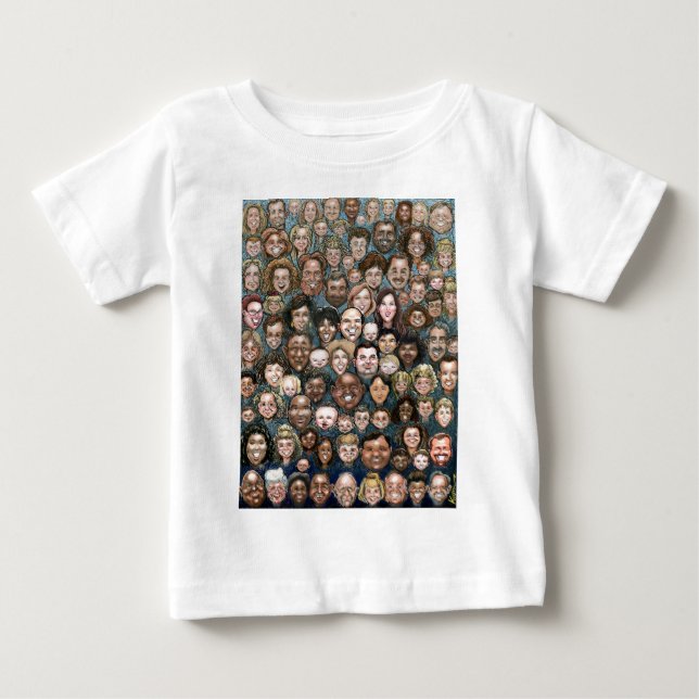 Faces of Humanity Baby T-Shirt (Front)