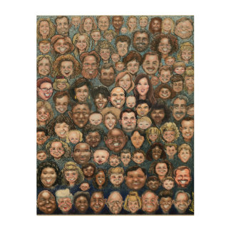 Faces of Humanity Wood Wall Art